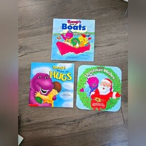 Barney Vintage Paperback Children's Books, Set of 3.